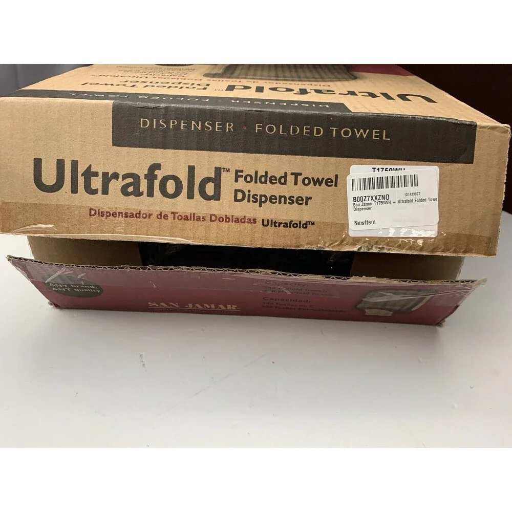 San Jamar T1750WH Ultrafold Folded Paper Towel Dispenser White New